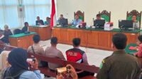 PN Situbondo gelar sidang putusan 9 terdakwa pengeroyokan yang mengakibatkan siswa MTs di situbondo meninggal dunia, Rabu (26/6/2024). (Seru co.id/aza) - Sembilan Terdakwa Anak Diputus Tujuh Tahun Enam Bulan