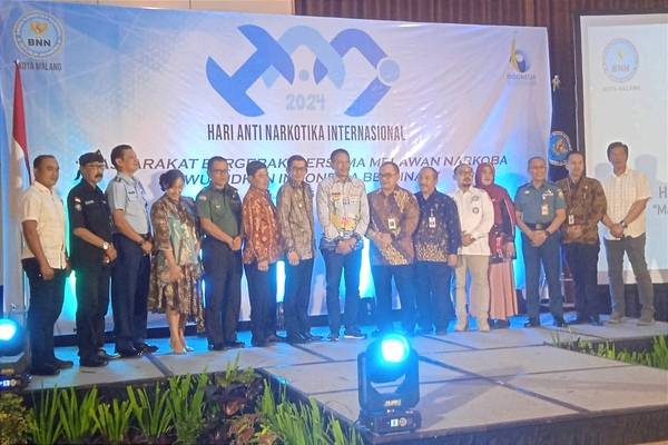 Pasi Intel Kodim 0833/Kota Malang Hadiri Peringatan Hari Anti Narkoba Internasional