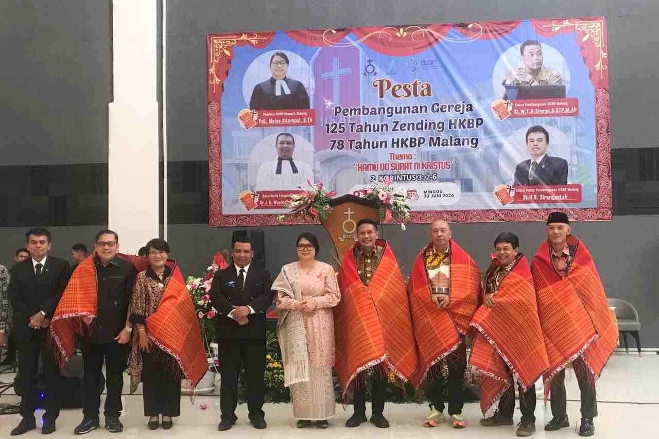 Hadiri Pesta Perayaan Ulang Tahun HKBP, Pj Wali Kota Malang Siap Membantu Izin Pembangunan