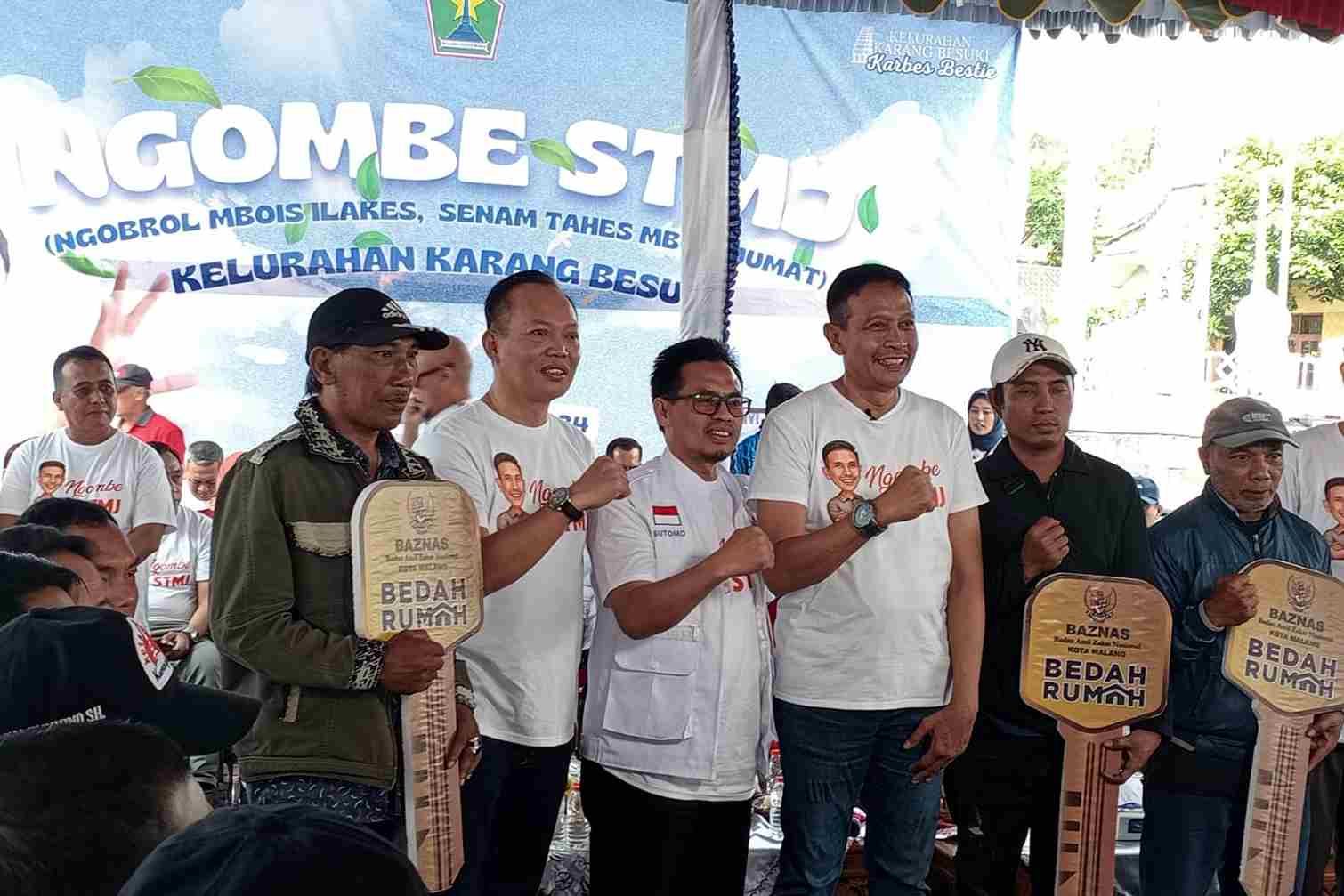 Bergoyang STMJ Bareng Warga Karang Besuki, Pj Wali Kota Malang Berikan Solusi Lewat NGOMBE