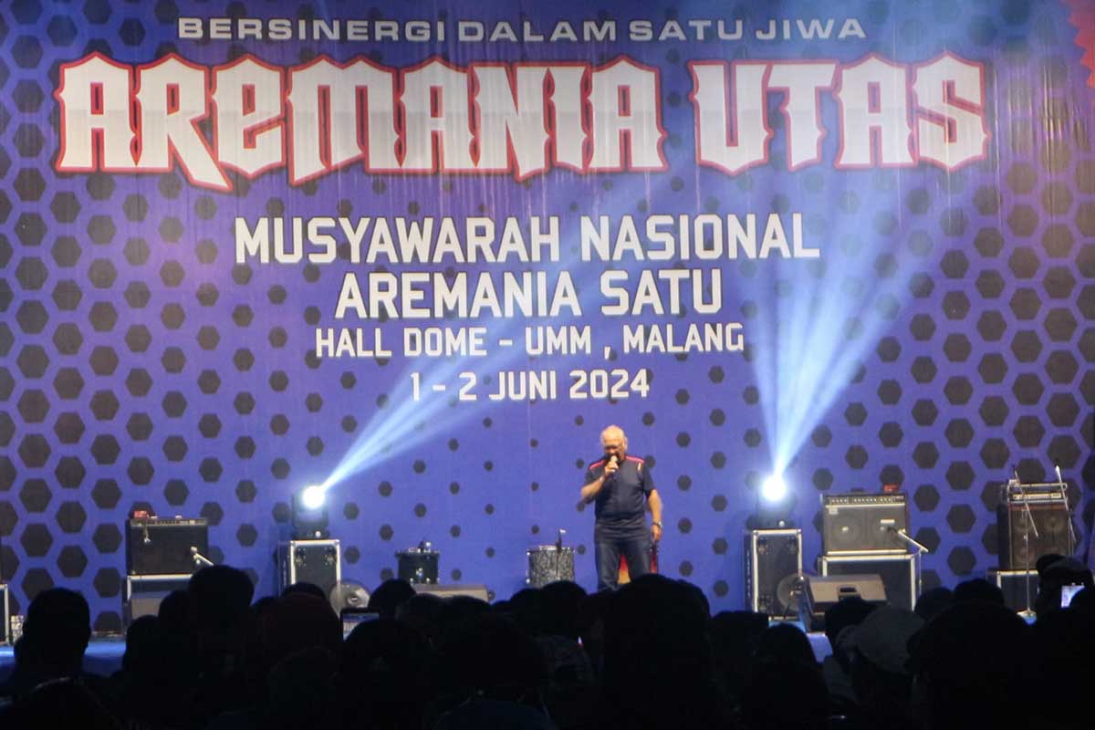 Salah satu pendiri Arema, Ovan Tobing. (ws11) - Munas Aremania Utas, Ovan Tobing: Jangan Terulang Lagi