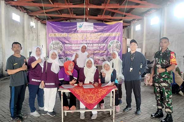Babinsa Koramil Lowokwaru hadiri Germas Tunjungsekar. (ist) - Babinsa Koramil Lowokwaru Hadiri Germas Tunjungsekar