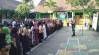 Babinsa Koramil Sukun Hadiri Deklarasi Anti Bullying di SDN Mulyorejo 1