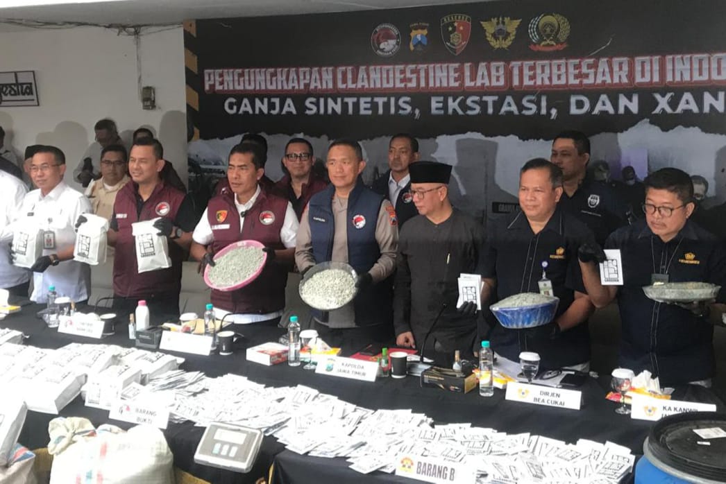 Ungkap Clandestine Lab Terbesar di Indonesia, Komitmen Polri Selamatkan Generasi Muda
