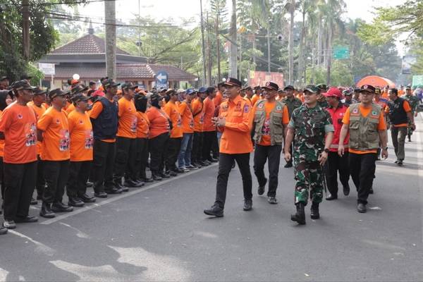 Dandim 0833 Dampingi Pj Wali Kota Malang Gladi Lapang Tanggap Bencana