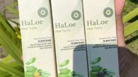 HaLoe Hair Tonic, produk alami lidah buaya untuk mengobati dermatitis seboroik. (ist) - Mahasiswa Polinema Ciptakan HaLoe Hair Tonic, Obati Dermatitis Seboroik