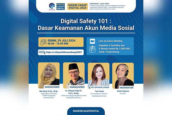 Kemkominfo Sharing Dasar-dasar Keamanan Akun Media Sosial Bagi Pelajar dan Pendidik di Sidoarjo