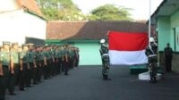 Kodim 0833/Kota Malang gelar upacara bendera mingguan. (ist) - Kodim 0833/Kota Malang Gelar Upacara Bendera Mingguan