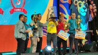 Kontingen pemenang Porseni XIV Politeknik se-Indonesia 2024. (rhd) - Polsri Polije Polinema Raih Juara Porseni XIV 2024