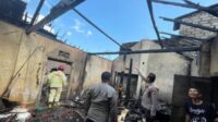 Diduga Korsleting Listrik, Sebuah Rumah di Kromengan Habis Terbakar