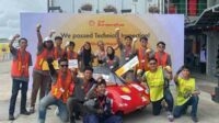 Mobil Urban Listrik Marsela EV dari Tim Apatte62 usai dinyatakan lolos technical inspection. (ist) - Dua Mobil Urban Listrik UB Lolos Technical Inspection di Mandalika