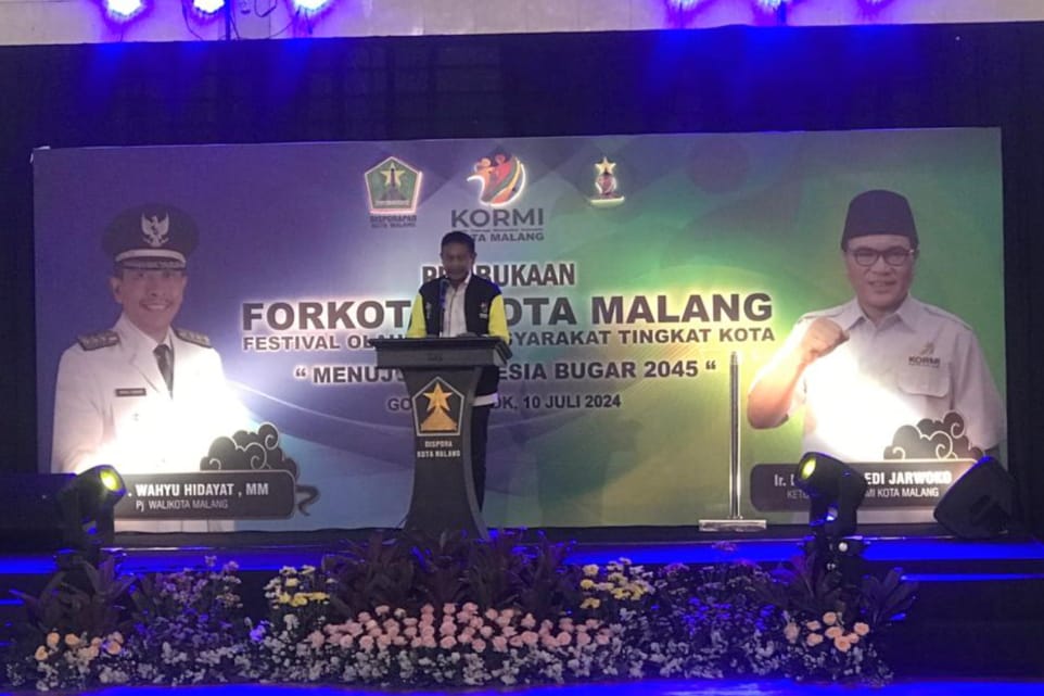 Buka FORKOT ke-1, Pj Wali Kota Malang Ajak Masyarakat Budayakan Olahraga