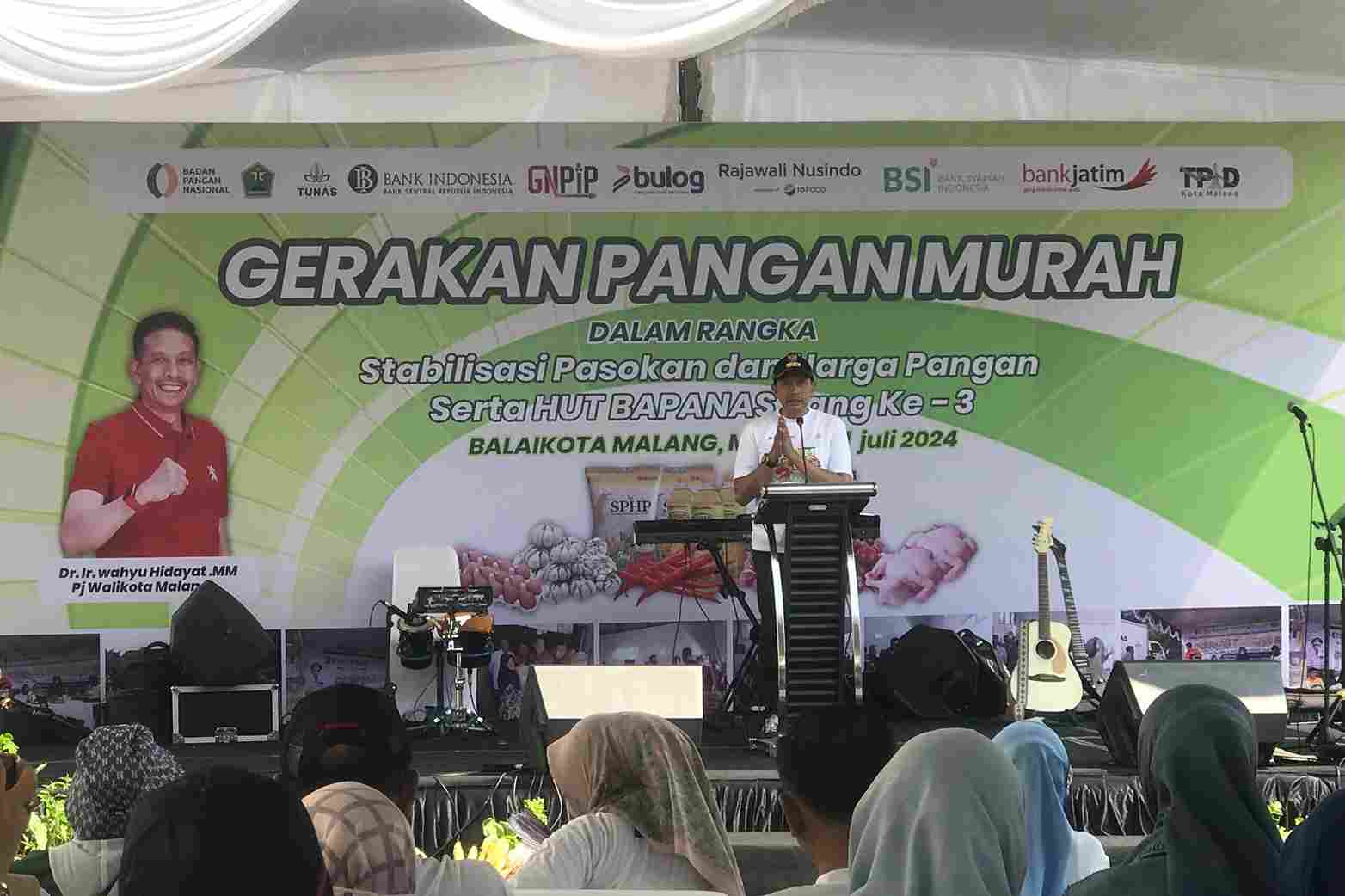 Tekan Inflasi, Pj Wali Kota Malang Kembali Gelar Gerakan Pangan Murah