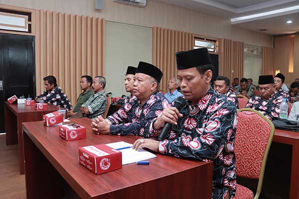 Polres Jember saat melakukan koordinasi himbauan bersama PSHT cabang Jember. (Seru.co.id/amb) - Ketua Cabang PSHT Jember Siap Cari dan Serahkan Oknum Pengeroyokan Anggota Polisi