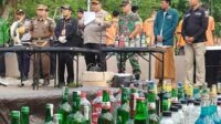 Polres Pamekasan saat melakukan konferensi pers ungkap kasus penyalahgunaan barang terlarang. (Seru.co.id/udi) - Darurat Narkoba di Pamekasan, Kasat Narkoba: Kasus Meningkat, Pemuda Rentan Terjerat