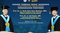 UB Kukuhkan Prof Dewa Gede Raka Wiadnya dan Prof Edi Susilo dari FPIK