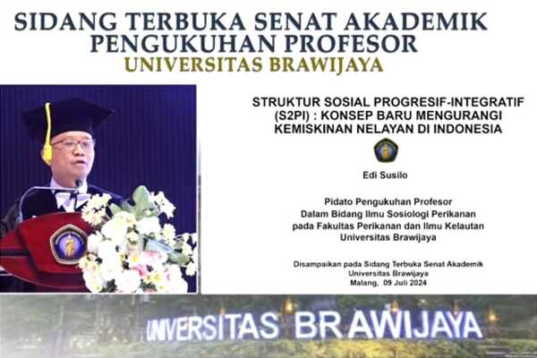 UB Kukuhkan Prof Dewa Gede Raka Wiadnya dan Prof Edi Susilo dari FPIK