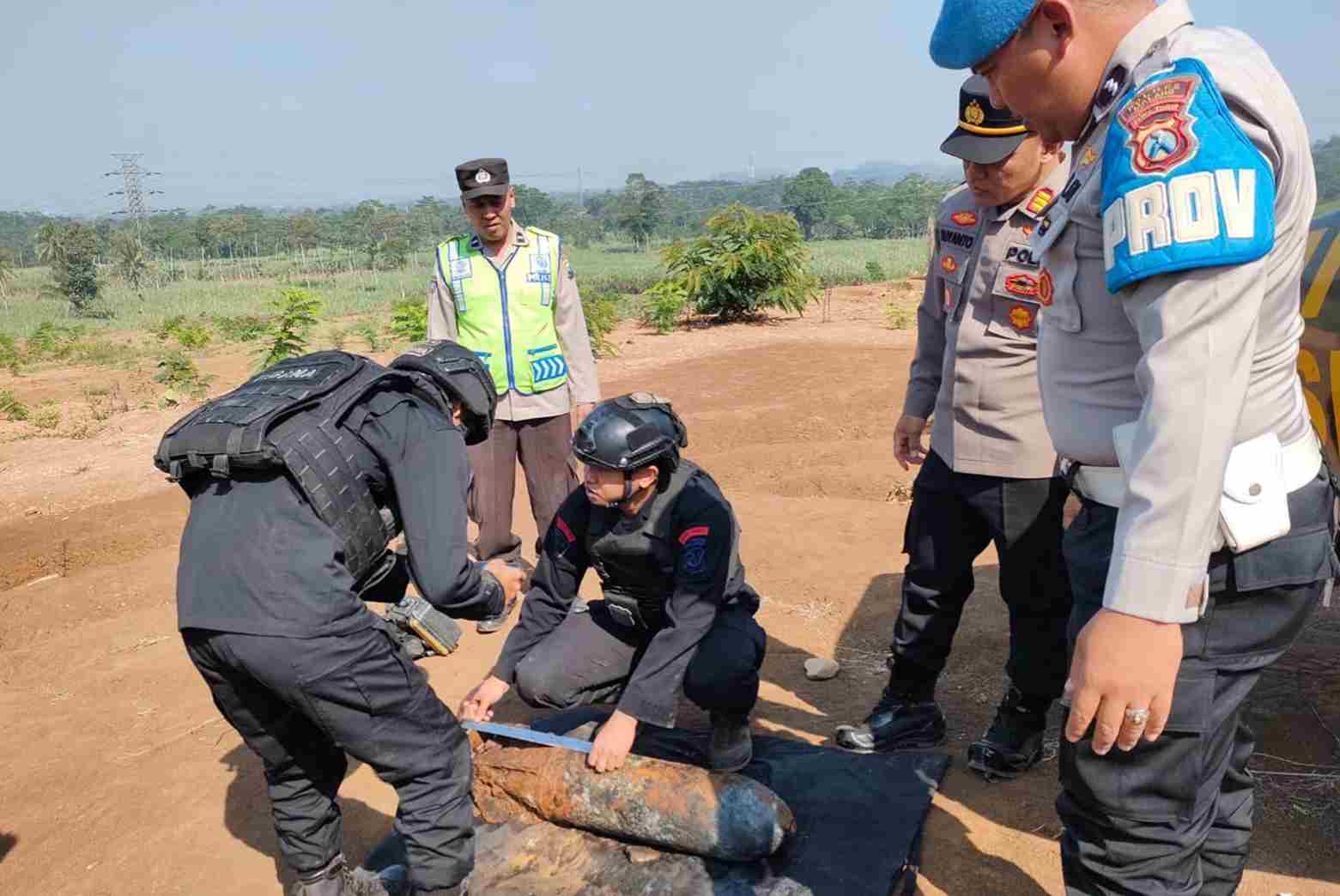 Temuan Bom  di Jabung Tinggalan Jaman Perang yang Masih Aktif