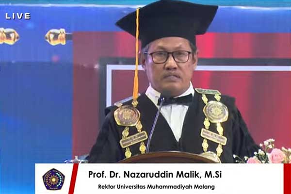 Rektor UMM, Prof Dr Nazaruddin Malik SE MSi. (ist) - Diktilitbang PP Muhammadiyah Apresiasi CoE UMM Menjawab Tantangan Masa Depan