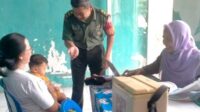 Babinsa Koramil Lowokwaru Dampingi Posyandu Balita Tunggulwulung