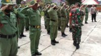Babinsa Sukun Latih PBB Linmas Pisangcandi