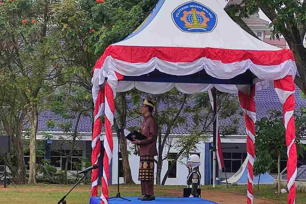 Peringati HUT ke-79 Kemerdekaan RI, Polinema Sampaikan Amanat Mendikbudristek dan Capaiannya