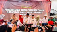 Dikawal Elit Partai dan Kiai, Pasangan Fauzi – Hasyim Daftar ke KPU Sumenep