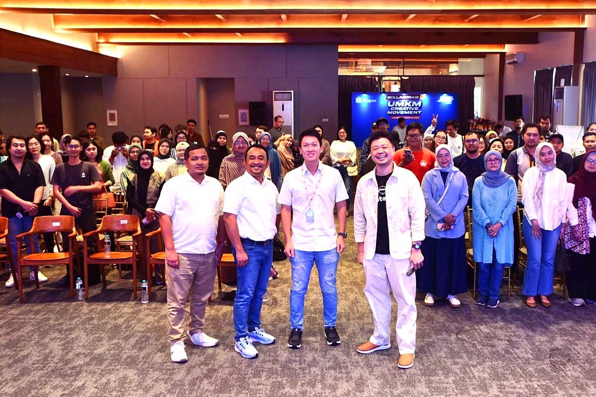 Jajaran JNE dan Shopee bersama peserta pelatihan Gollaborasi 2024. (ist) - JNE dan Shopee Beri Pelatihan Gollaborasi 2024, Dongkrak Kreatifitas UMKM