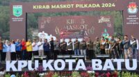 Kirab Maskot Pilkada Serentak 2024 di Kota Batu Berlangsung Meriah