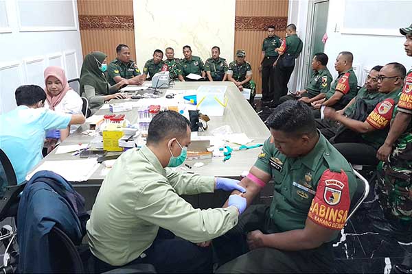 Kodim 0833/Kota Malang gelar pemeriksaan kesehatan berkala dukung tugas pokok. (ist) - Kodim 0833/Kota Malang Gelar Pemeriksaan Kesehatan Berkala Dukung Tugas Pokok