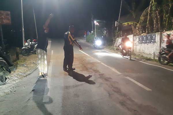 Lokasi kecelakaan tabrak belakang di Kecamatan Turen. (ist) - Jalan Menurun, Dua Pengendara Sepeda Motor Tewas Setelah Tabrak Belakang Truk