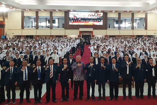 ORDIK mahasiswa baru Pascasarjana di gedung Samantha Krida. (ist) - 1.692 Maba Pascasarjana UB Ikuti ORDIK, Siap Menjawab Kebutuhan SDM di Indonesia