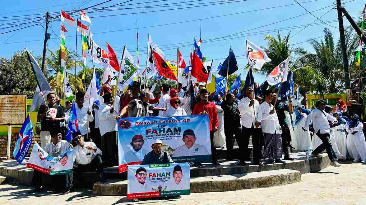Curi Perhatian Massa, Pasangan FAHAM Dikawal Kiai Ramdhan Siraj