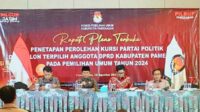 Penetapan Anggota terpilih DPRD Kabupaten Pamekasan oleh KPU Pamekasan. (SERU.co.id/udi) - KPU Pamekasan Tetapkan 45 Anggota DPRD Terpilih