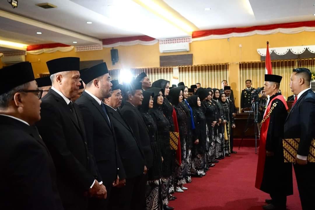 DPRD Nganjuk Rapat Paripurna Pelantikan dan Sumpah/Janji Anggota DPRD Masa Bhakti 2024 - 2029