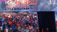 Gerak Jalan Heroik dan Gebyar Senam Kemerdekaan RI Pemkot Batu, Diikuti 55 Ribu Lebih Warga