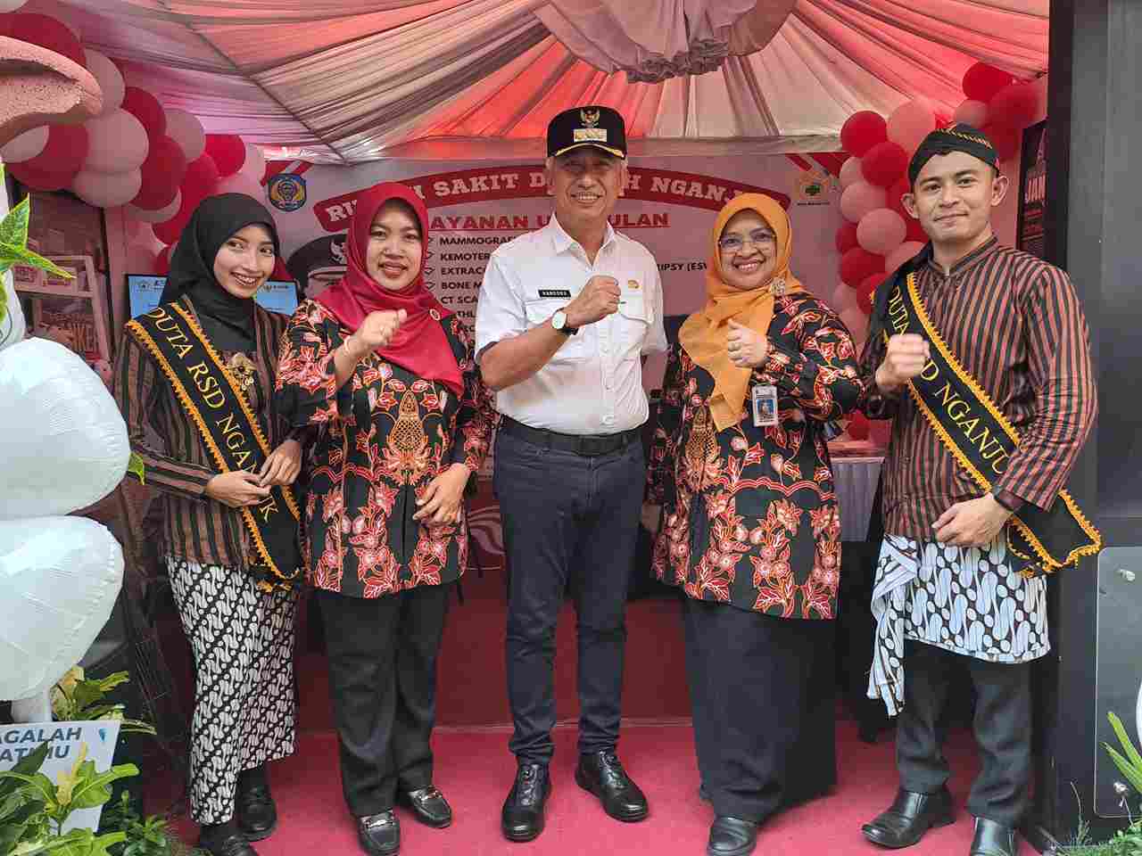 Merayakan HUT ke-79 Republik Indonesia, RSD Nganjuk Menggelar Upacara Bendera dan Ikuti Pameran Pembangunan