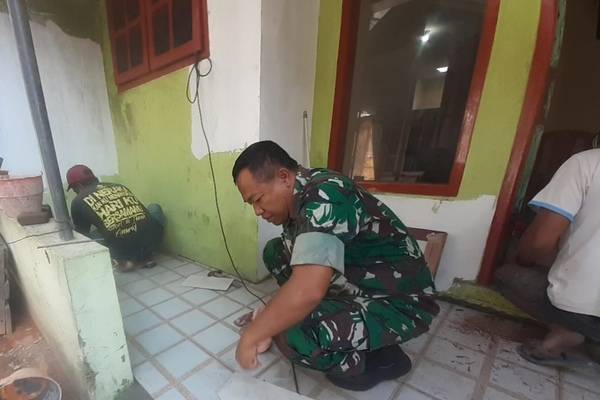 Renovasi Rumah Tidak Layak Huni Kodim 0833/ Kota Malang Masuk Tahap Finishing
