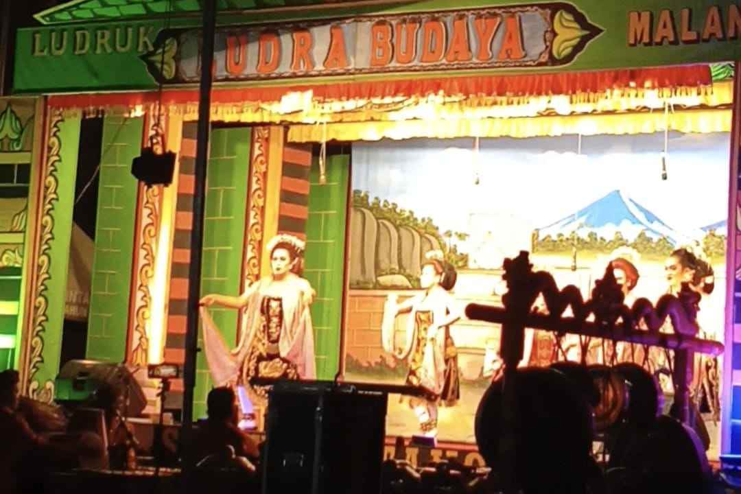 Ludruk "Ludra Budaya" Tutup Rangkaian Selamatan Desa Mojorejo Kota Batu