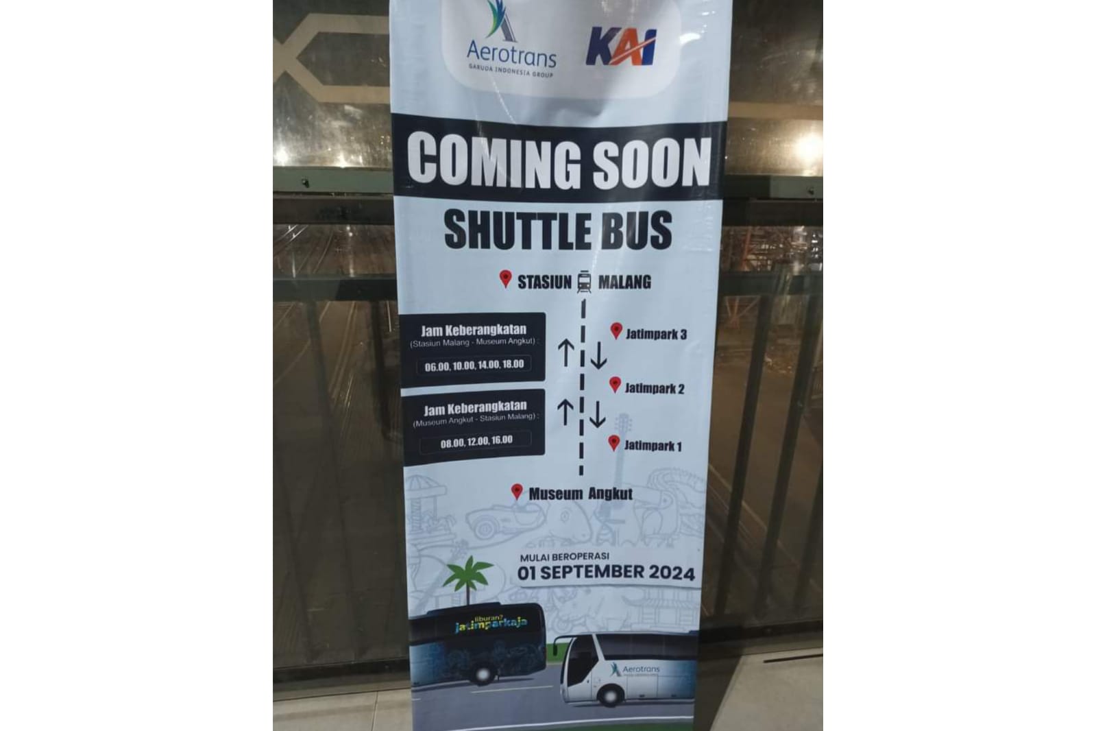 Permudah Masyarakat Berwisata Ke Batu, KAI Hadirkan Integrasi Antar Moda di Stasiun Malang