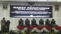 Sidang paripurna DPRD Kota Malang penyampaian jawaban Pj Wali Kota Malang. (afi) - Pj Wali Kota Malang Sampaikan Jawaban Pertanyaan Fraksi DPRD dan Dikonkretkan di Banggar dan TPAD