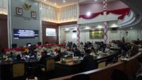 Suasana Rapat Paripurna mendengarkan Pidato Kenegaraan Presiden Republik Indonesia di DPRD Batu. (ist) - Pejabat Pemkot Batu Simak Pidato Kenegaraan Presiden Republik Indonesia