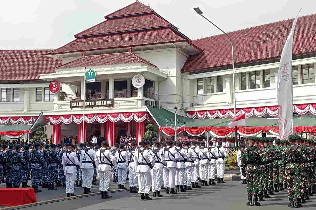 Jadi Inspektur Upacara Peringatan HUT RI, Pj Wali Kota Doakan Kemajuan Kota Malang