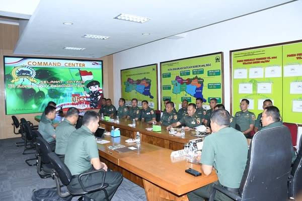 Tim Dalproggar TNI AD Kunker ke Korem 083/Bdj Tinjau Progjagar dan Harbang