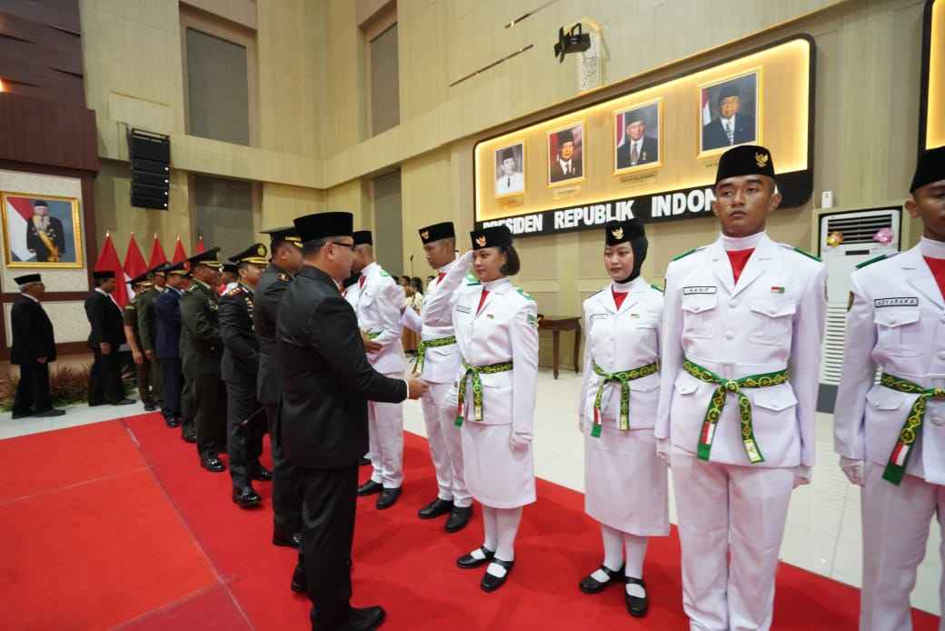 Berikut Pesan Pj Aries Kepada Paskibraka Kota Batu Tahun 2024