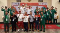 Atlet Kota Batu berfoto bersama peraih medali PON XXI Aceh-Sumut lainnya. (ist) - Atlet Selam dan Bridge Asal Batu Kembali Sumbang Medali untuk PON XXI Aceh-Sumut