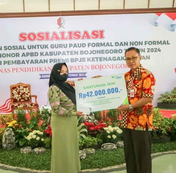 Dorong Peningkatan Kinerja Pembelajaran, Guru PAUD Bojonegoro Dapat  BPJS Ketenagakerjaan
