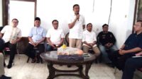 Calon Wali Kota Malang, Wahyu Hidayat memaparkan visi misinya disela launching Rumah Pemenangan WALI. (rhd) - Launching Rumah Pemenangan, WALI Matangkan Kemenangan Pilkada 2024