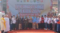 Dandim 0833/Malang hadiri Deklarasi Pilkada Damai di Mapolresta Kota Malang. (ist) - Dandim 0833/Malang Hadiri Deklarasi Pilkada Damai di Mapolresta Kota Malang