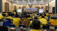 Deklarasi pemenangan calon Bupati dan Wakil Bupati Malang Gunawan Wibosono dan Dr Umar Usman (GUS) dalam Pilkada 2024 oleh DPD Golkar Kabupaten Malang. (Seru.co.id/wul) - Golkar Gelar Deklarasi Kemenangan Gunawan-Usman (GUS)